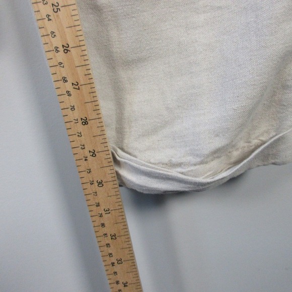 Club Room Pleated Dress Pants Men 33 Beige Linen Trouser Casual Work Office 490 - Picture 12 of 16